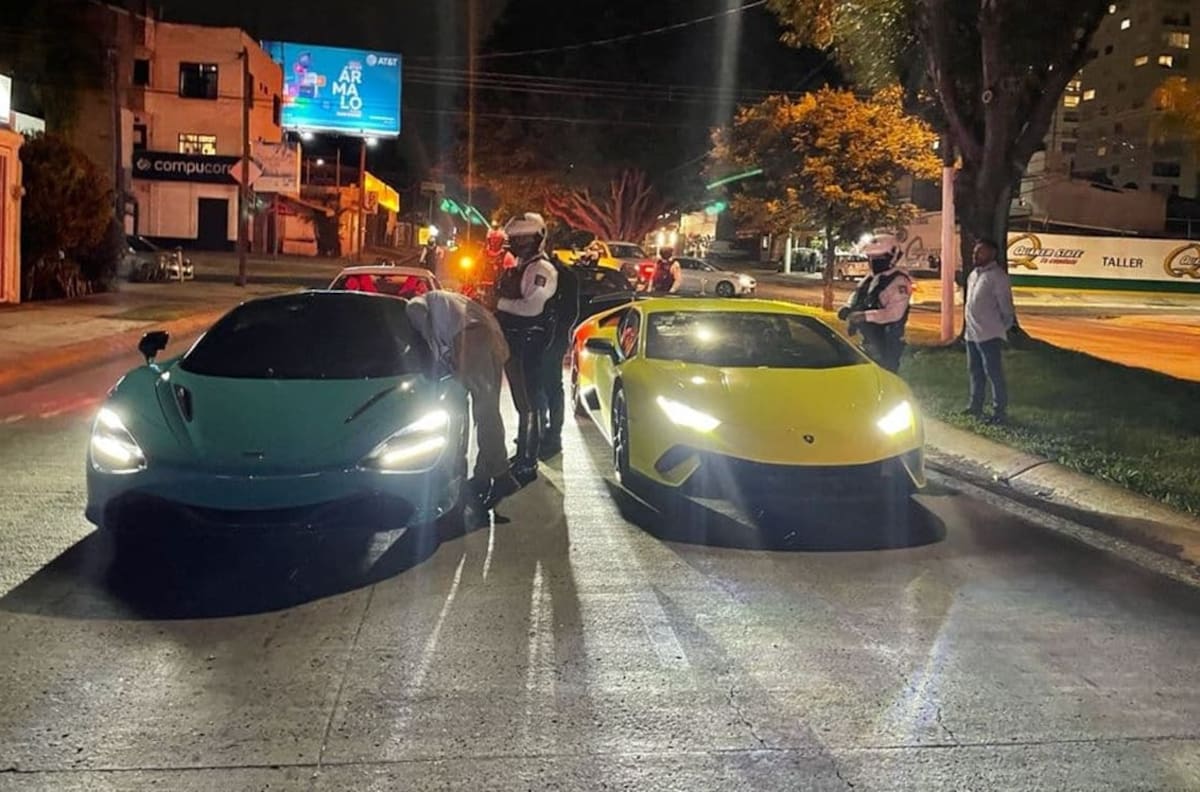 Aseguran 4 carros de lujo de youtuber por hacer arrancones en Jalisco