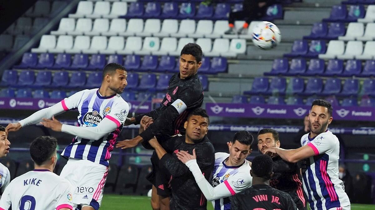 Real Madrid rescató una victoria ante el Valladolid y se acercó al líder Atlético de Madrid