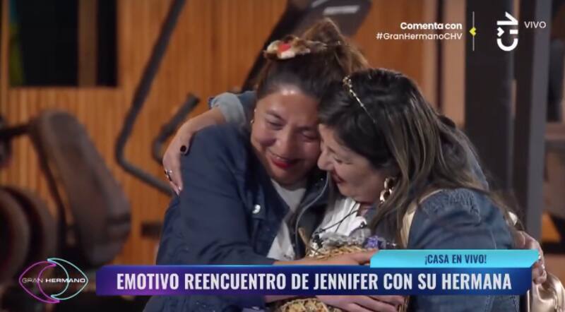 Pincoya junto a su hermana, Araceli, en "Gran Hermano" Chile. Foto: CHV.