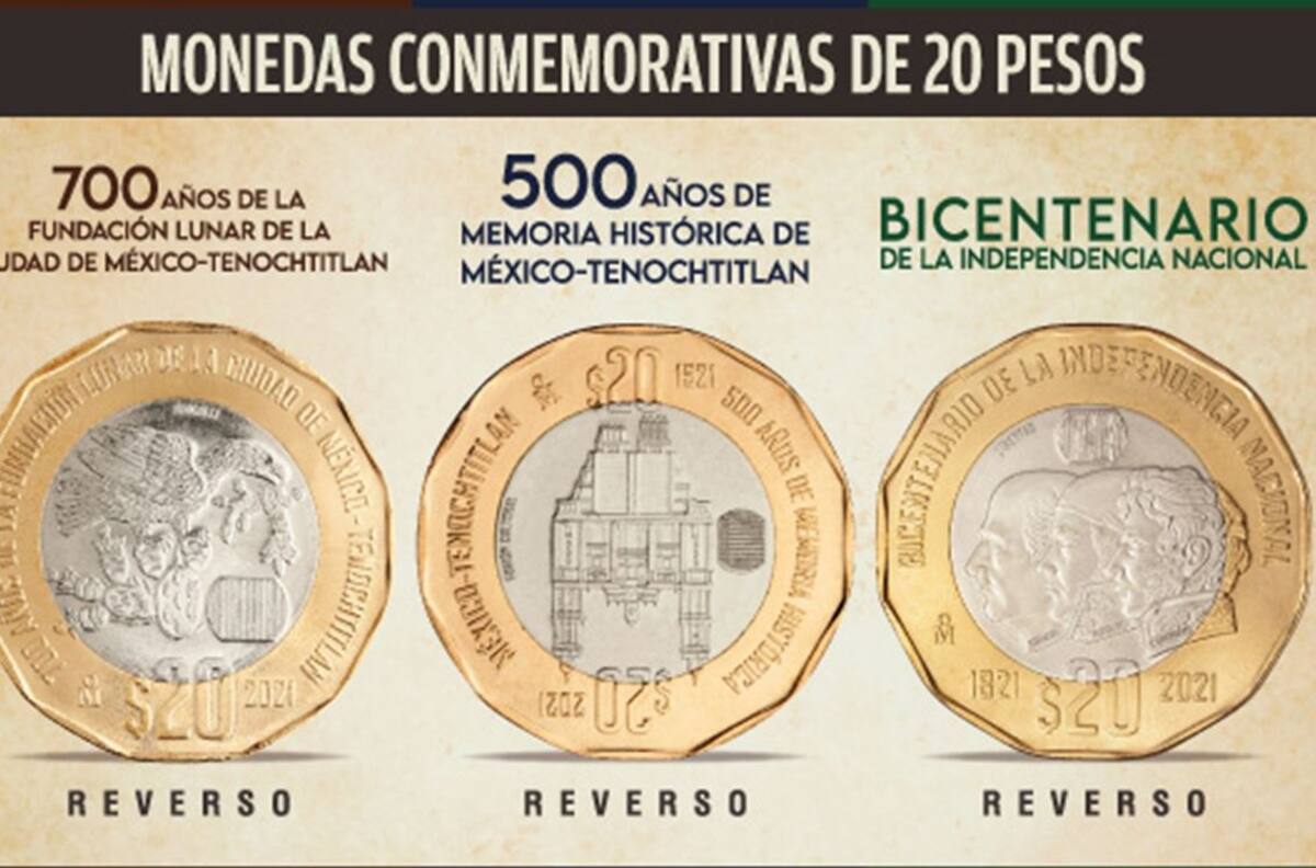 Nuevas monedas conmemorativas de 20 pesos se venden hasta en mil pesos en internet