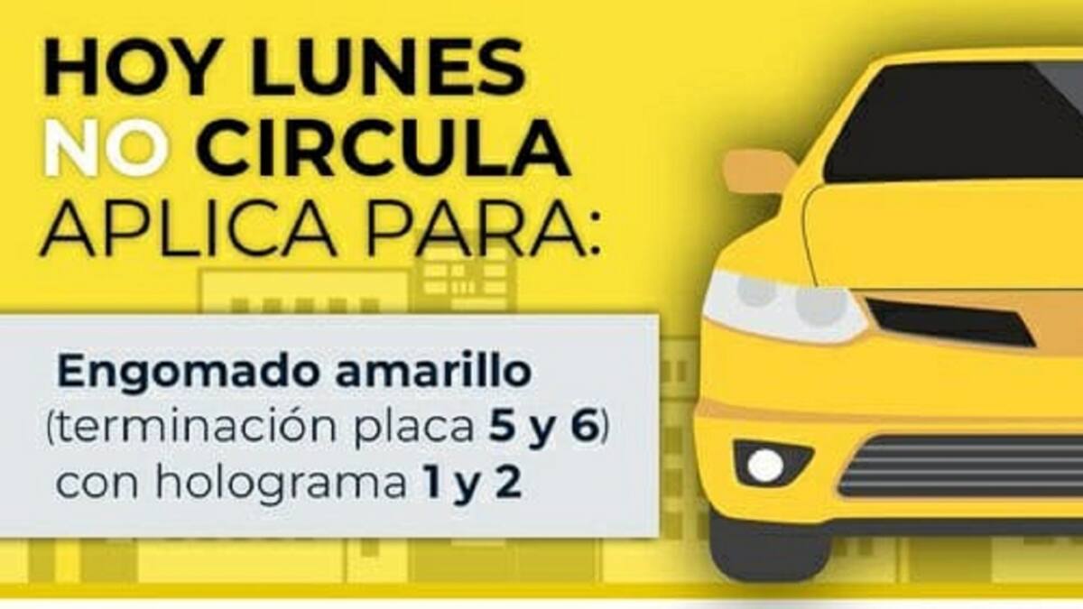 Hoy No Circula: Los vehículos que no podrán transitar este 5 de julio