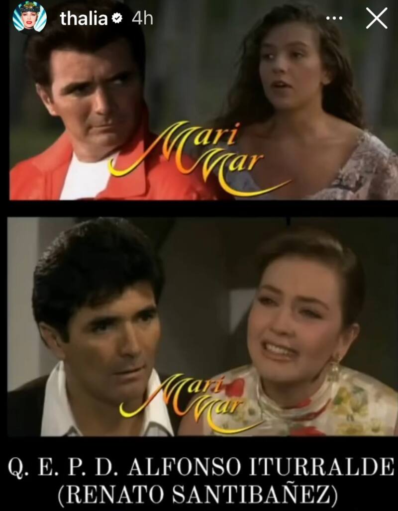 Los actores trabajaron juntos en Marimar