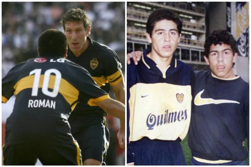 Riquelme fue compañero de Palermo y Tévez en el cuadro Xeneize