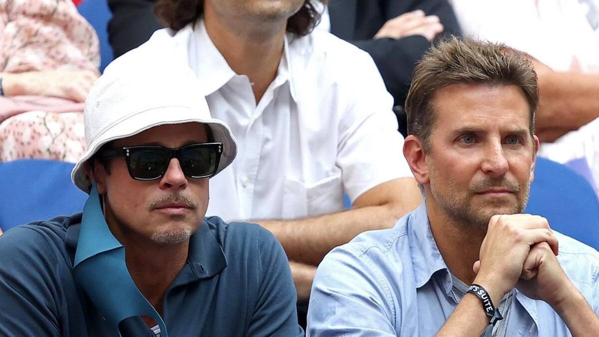 Brad Pitt y Bradley Cooper ven juntos la final del Abierto de Estados Unidos