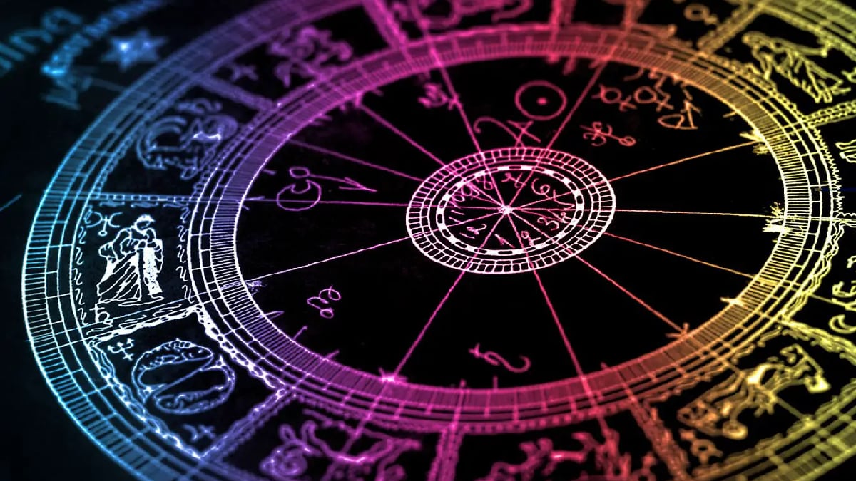 Mandala con todos los signos zodiacales