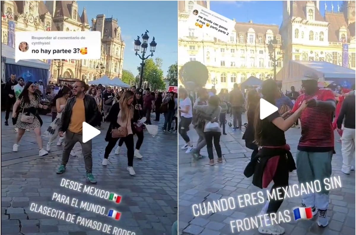 VIDEO | Turistas mexicanos bailan “Payaso de Rodeo” y “La Chona” en París y causan sensación