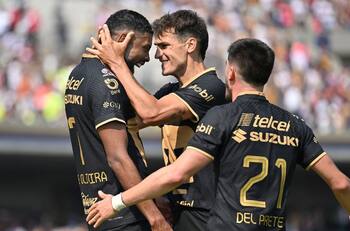 Pumas golea al León con una gran actuación de Dinenno, Del Prete y Diogo
