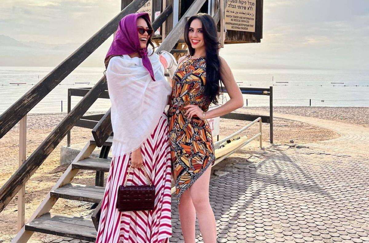 Andrea Meza y Débora Hallal se reúnen en Israel y comparten actividades juntas