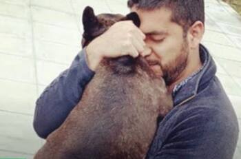 FOTOS | "Los finales felices sí existen" Joven recuperó a su perrito que había sido robado en un asalto