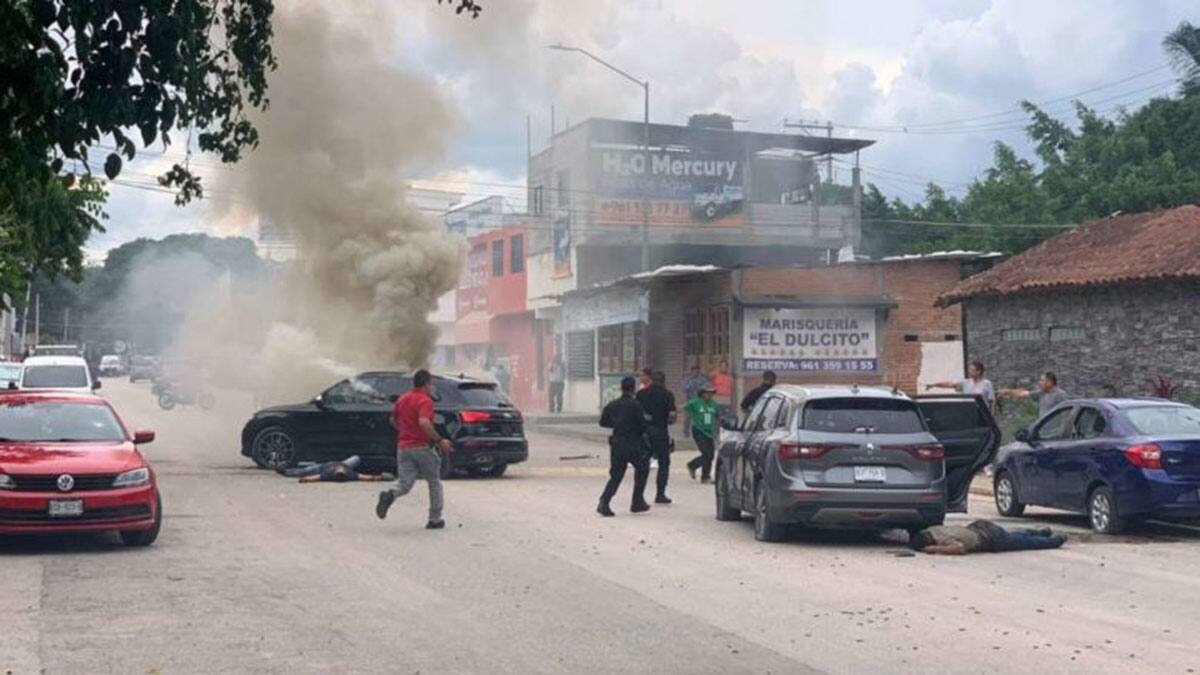 Video: Sicarios emboscaron a un grupo rival en Tuxtla Gutiérrez; hubo cinco muertos