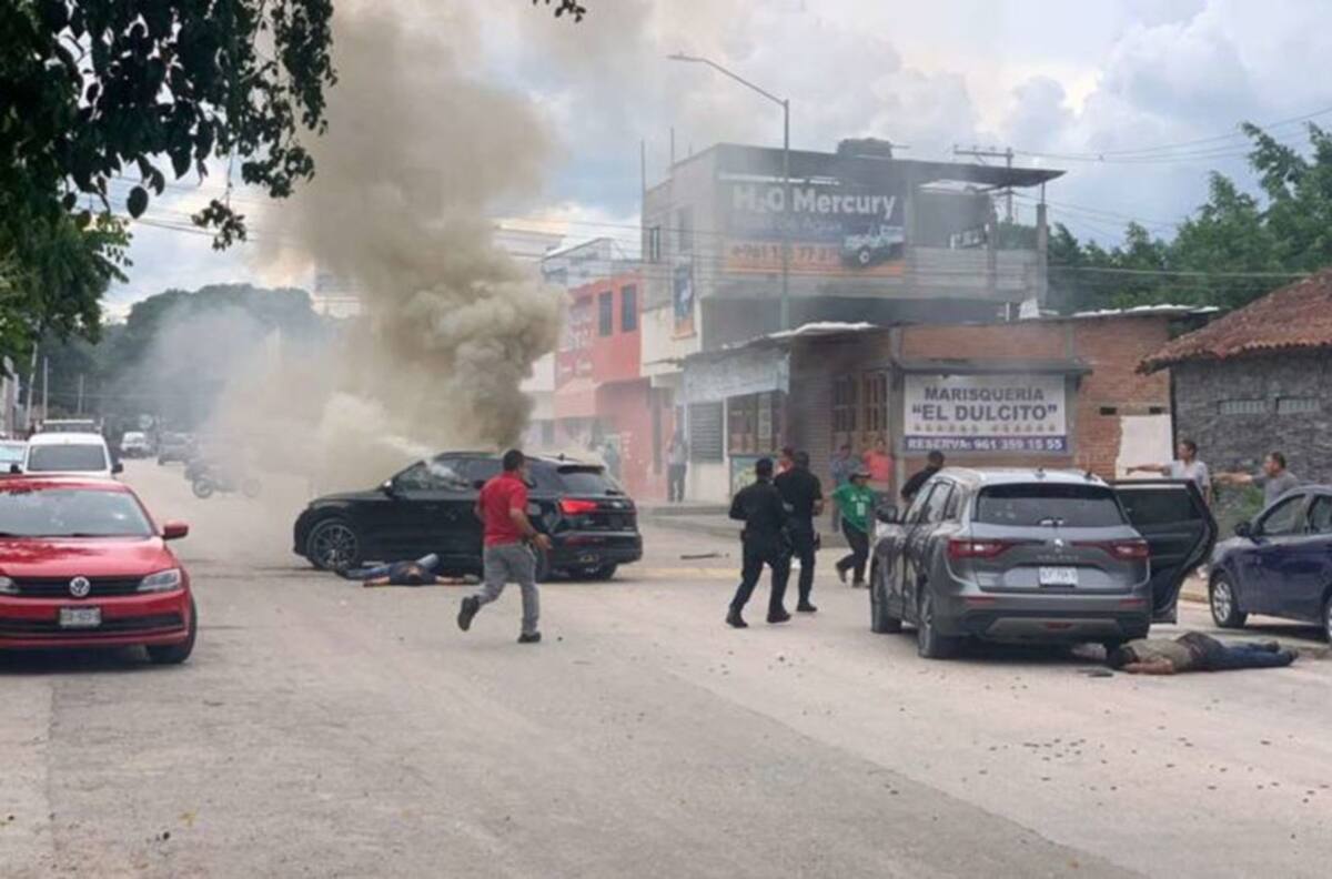 Video: Sicarios emboscaron a un grupo rival en Tuxtla Gutiérrez; hubo cinco muertos