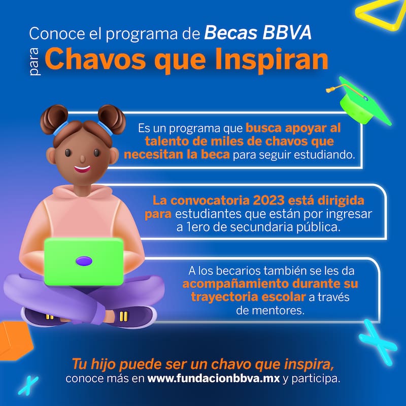 Una institución financiera otorgará una beca por tres años para estudiantes que cursarán el nivel sencundaria.