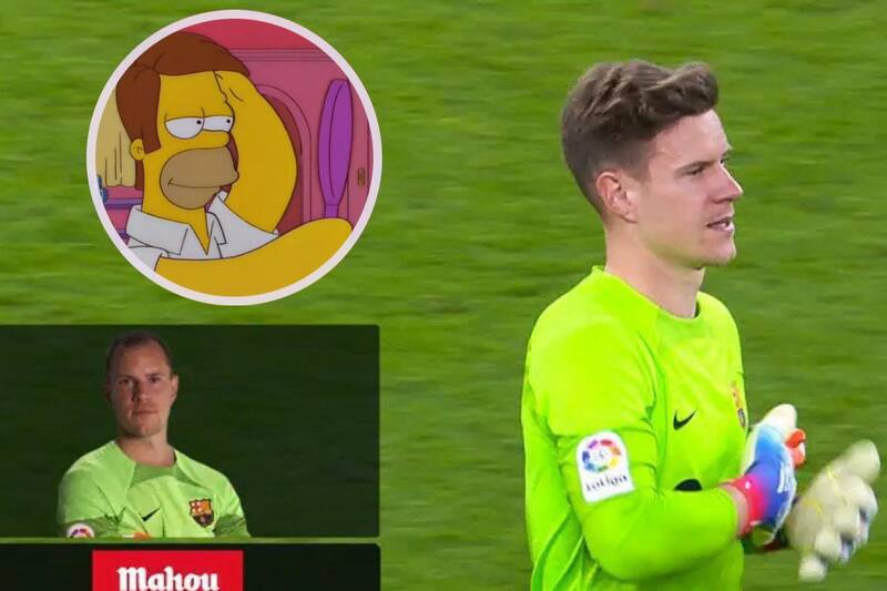 Marc-André ter Stegen generó una ola de memes en redes sociales.