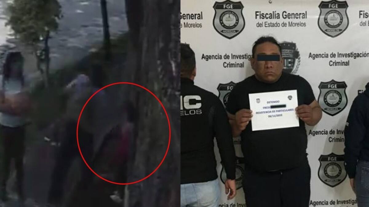Detienen a Fredy 'N', el hombre que fue captado al golpear brutalmente a una menor en Jiutepec