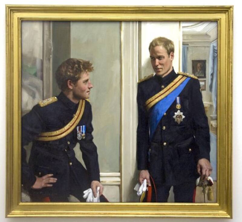 Es la primera pintura oficial de los príncipes a sus vente años.