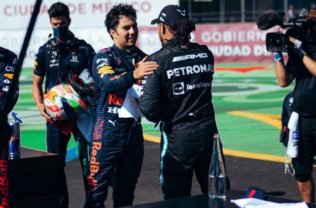 "Aguanté a Checo como pude", Lewis Hamilton tras alcanzar el segundo lugar en el GP de México