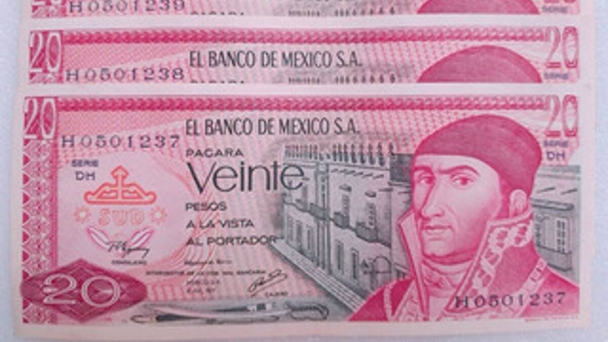 Este antiguo billete de 20 pesos que vale 150 mil por esta razón