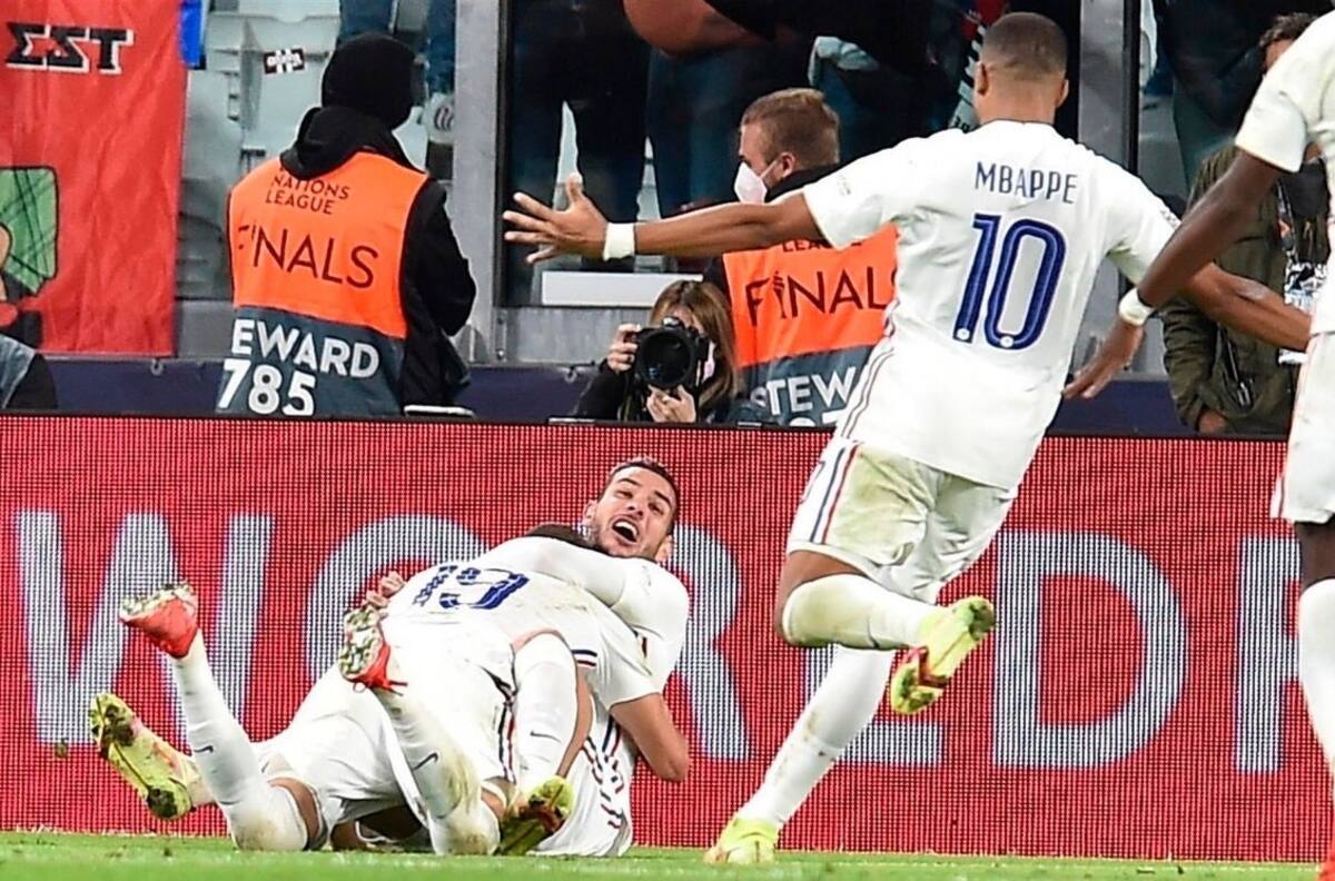 Francia vence de último minuto a Bélgica en la Nations League