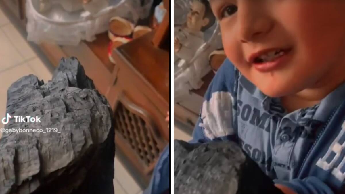 Niño recibe carbón por Día de Reyes, pide que le hagan una carne asada y se viraliza| VIDEO