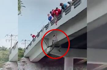Hombre en Temixco, Morelos, intenta quitarse la vida al aventarse de un puente
