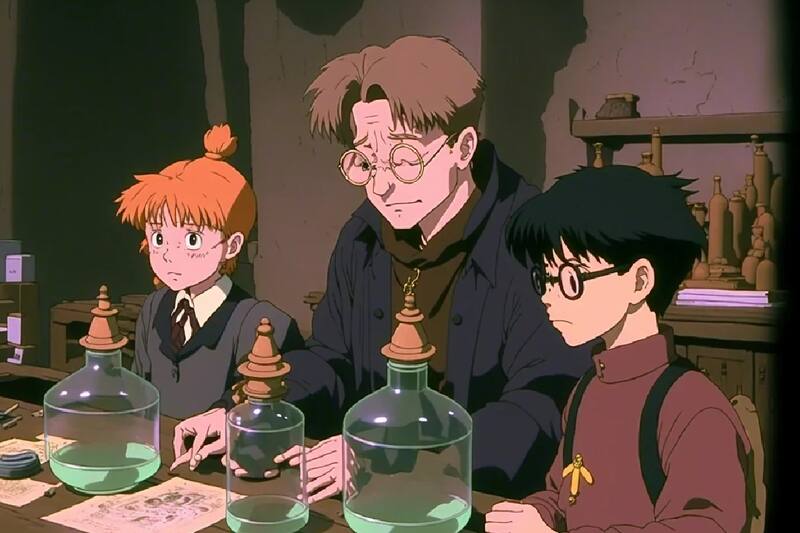 Así luciría el mundo de Harry Potter en la pantalla grande si hubiera sido hecho por Studio Ghibli.