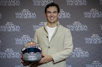 OFICIAL | Así luce el casco de Sergio "Checo" Pérez que usará en el Gran Premio de Brasil