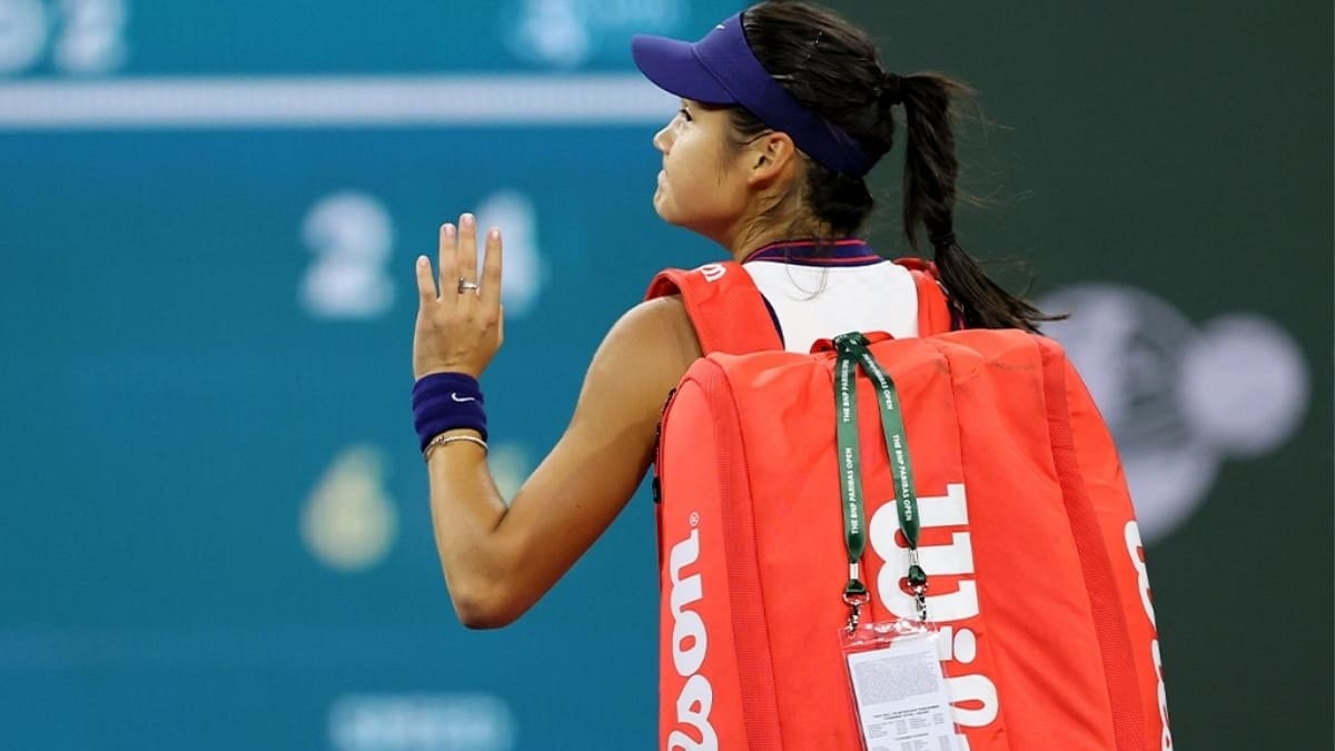 Raducanu se despide del Indian Wells en la primera ronda