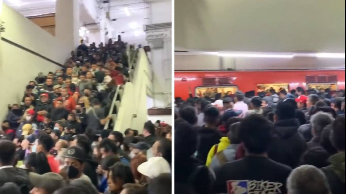 Se desata caos en el Metro y usuarios exigen que Claudia Sheinbaum responda