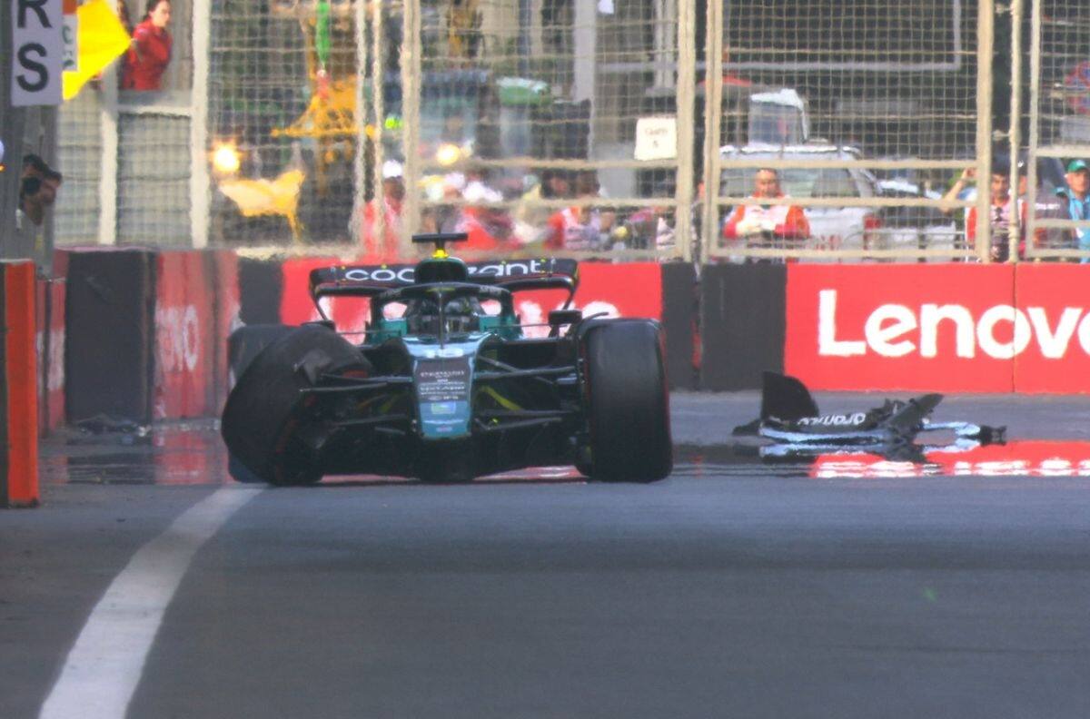 VIDEO | Lance Stroll sufre un grave accidente que lo deja fuera de la Qualy del GP de Azerbaiyán