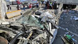 Accidente: Caída del tráiler de un camión provoca choque múltiple en el Paso Exprés de Cuernavaca