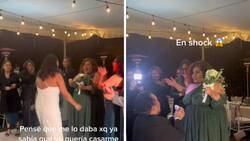 VIDEO| Mujer se compromete en boda de su amiga y el momento se viraliza