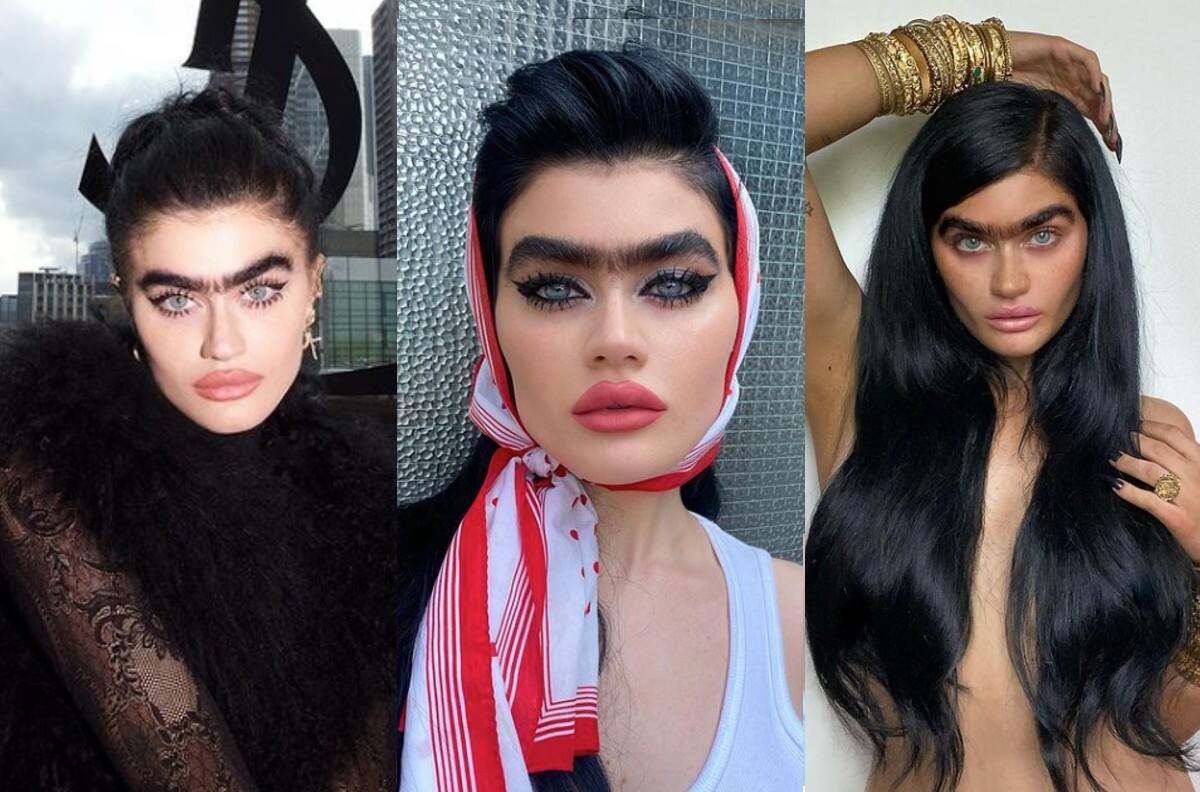 Conoce a la modelo internacional que presume una gran uniceja y rompe con los estándares de belleza