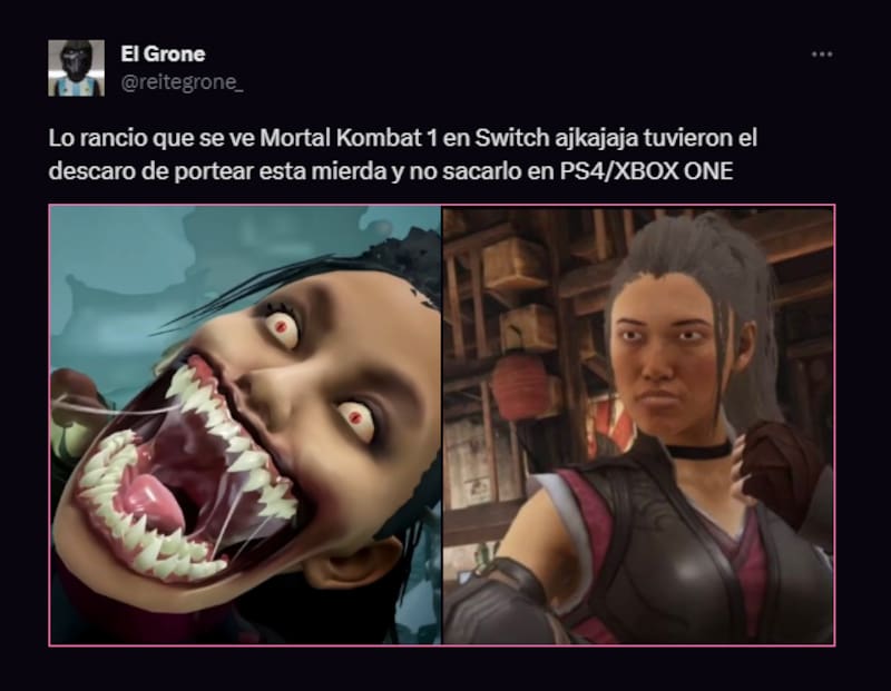 Los bugs visuales y falta de texturas han sido de las mayores críticas al nuevo Mortal Kombat en Switch.