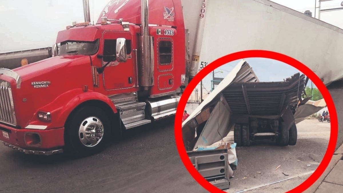 Terrible accidente en EdoMéx: una mujer y su hijo murieron aplastados por un trailer que intento rebasar a un tren