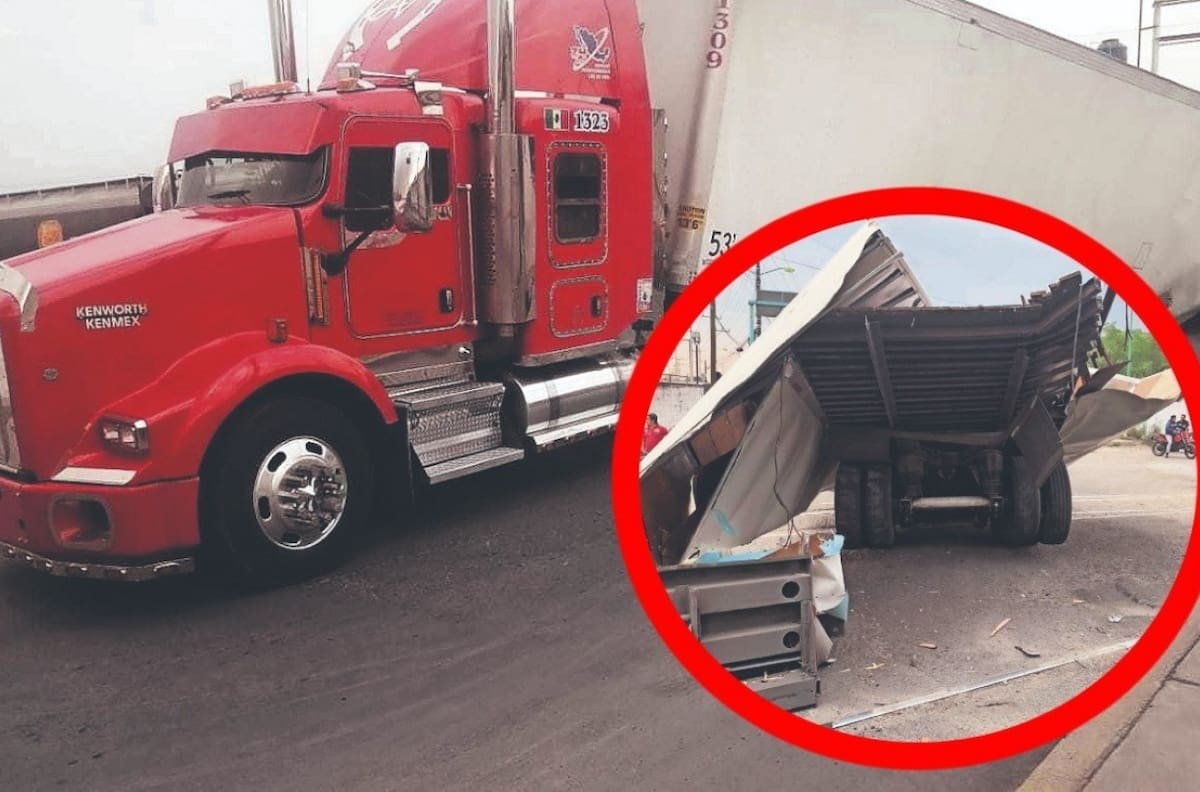 Terrible accidente en EdoMéx: una mujer y su hijo murieron aplastados por un trailer que intento rebasar a un tren
