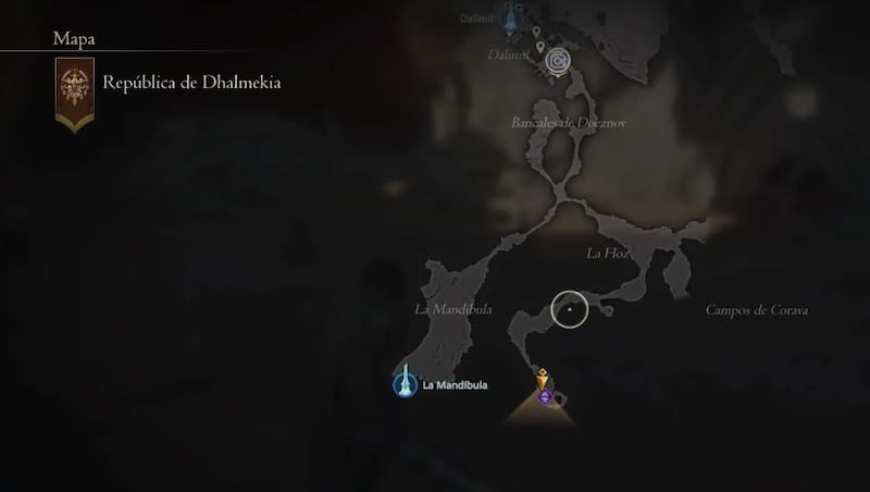 Mapa Grimalkin. Créditos: Square Enix.