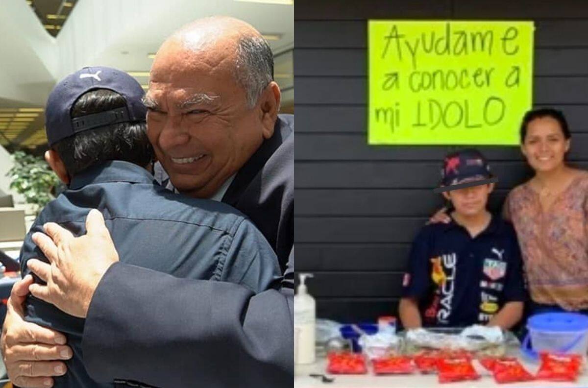 Padre de Checo Pérez respondió a niño que vende churros para conocerlo en el GP de México