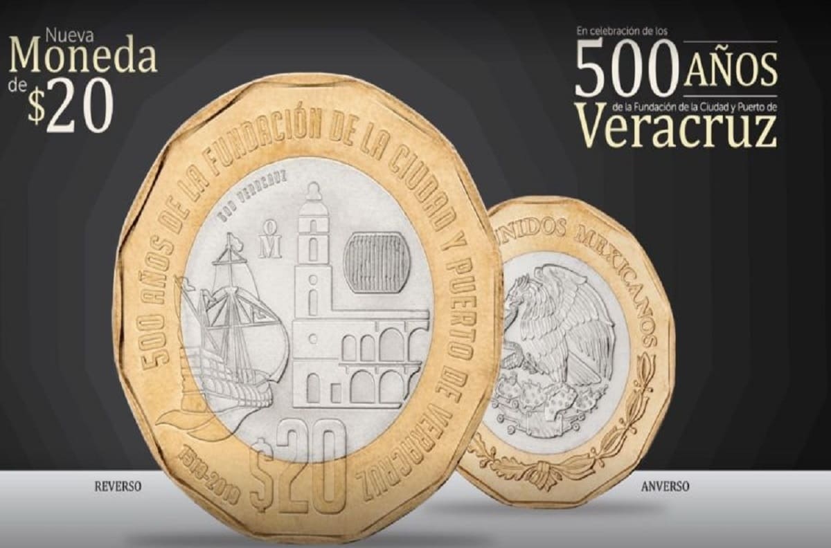 Numismática: Descubre el valor de la moneda de 20 pesos de Veracruz ¿la tienes?