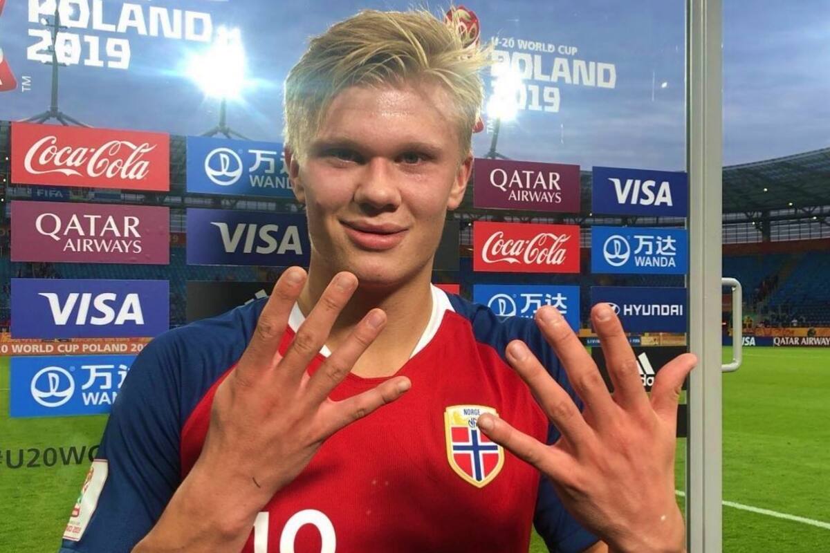 El noruego Erling Haaland anotó nueve goles ante Honduras en el Mundial Sub 20 de 2019