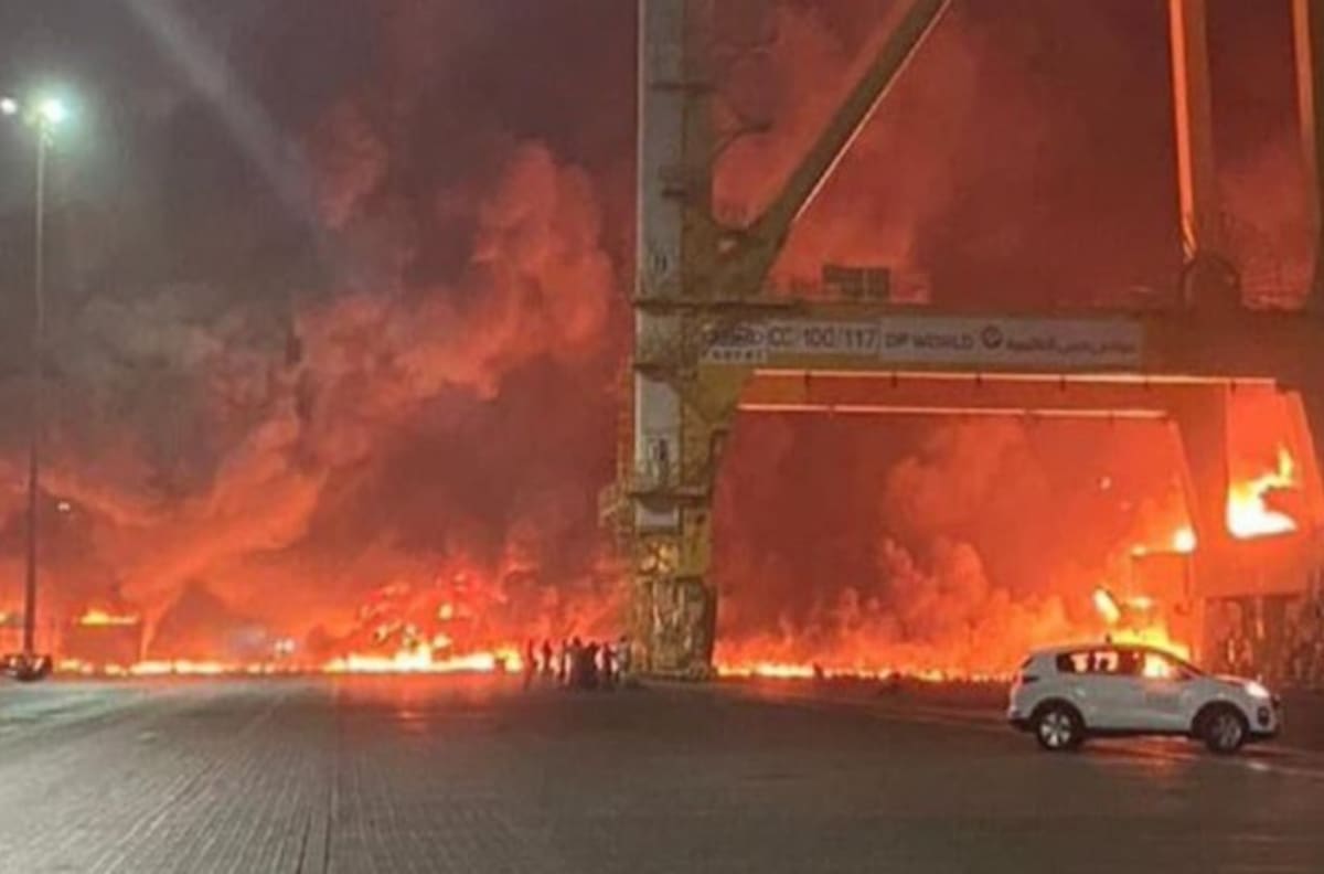 Impactantes imágenes de la explosión de contenedor en Dubai