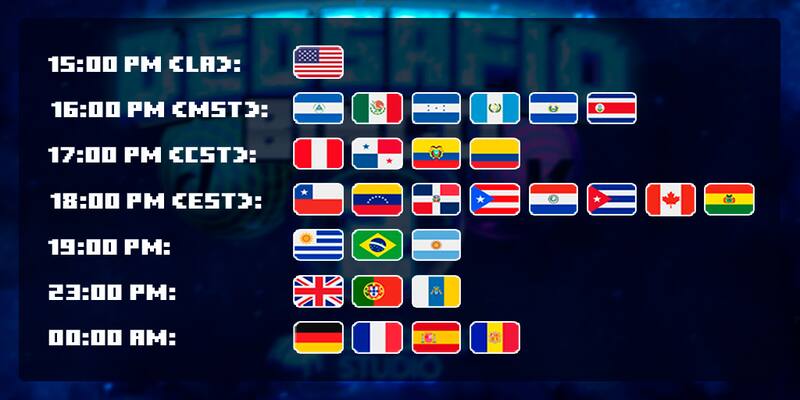 En México se realizará a las 4 de tarde, mientras que en Chile a las 6.