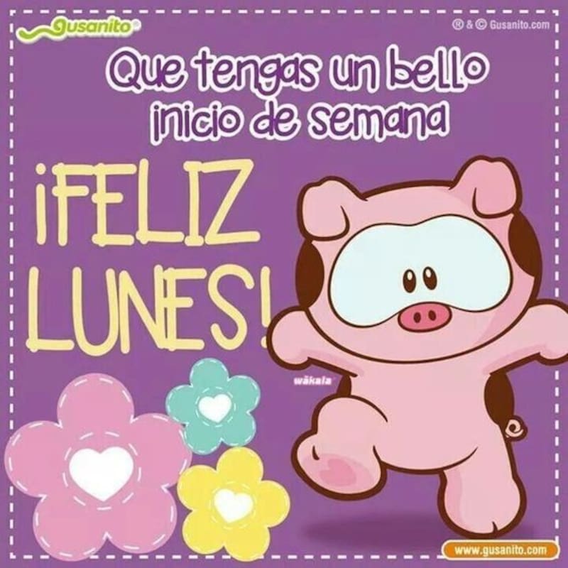 ¡Envía por WhatsApp un feliz lunes! Créditos: Pinterest.