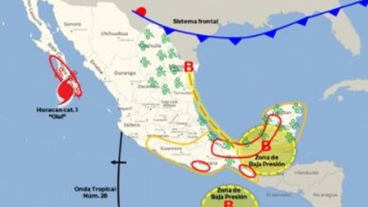 Huracán Olaf tocará tierra esta noche en Baja California Sur