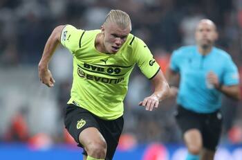 Erling Haaland tiene más goles que partidos en Champions League