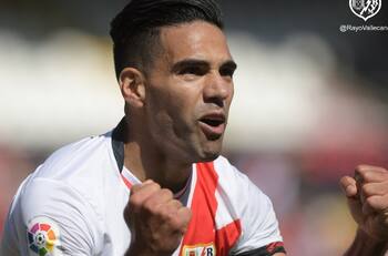 Falcao debutó con gol en la victoria del Rayo Vallecano