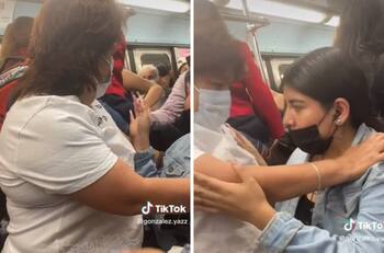 VIDEO| Mujeres pelean por el asiento reservado en el Metro y se hacen virales