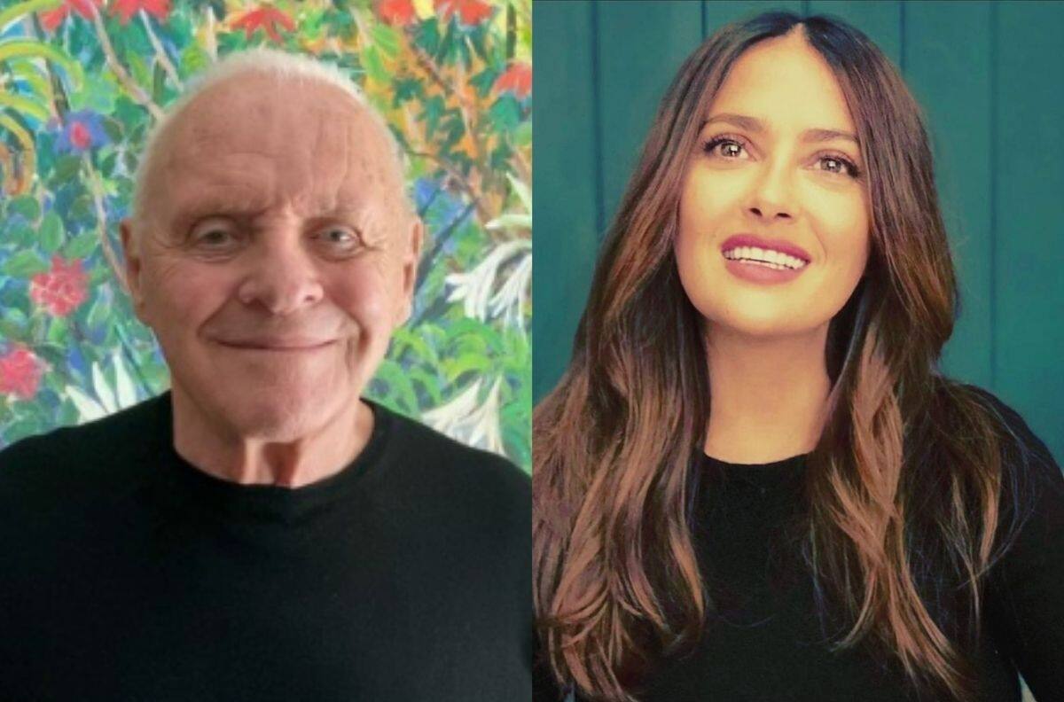 Salma Hayek celebra el Oscar de Anthony Hopkins con emotivo baile junto al actor