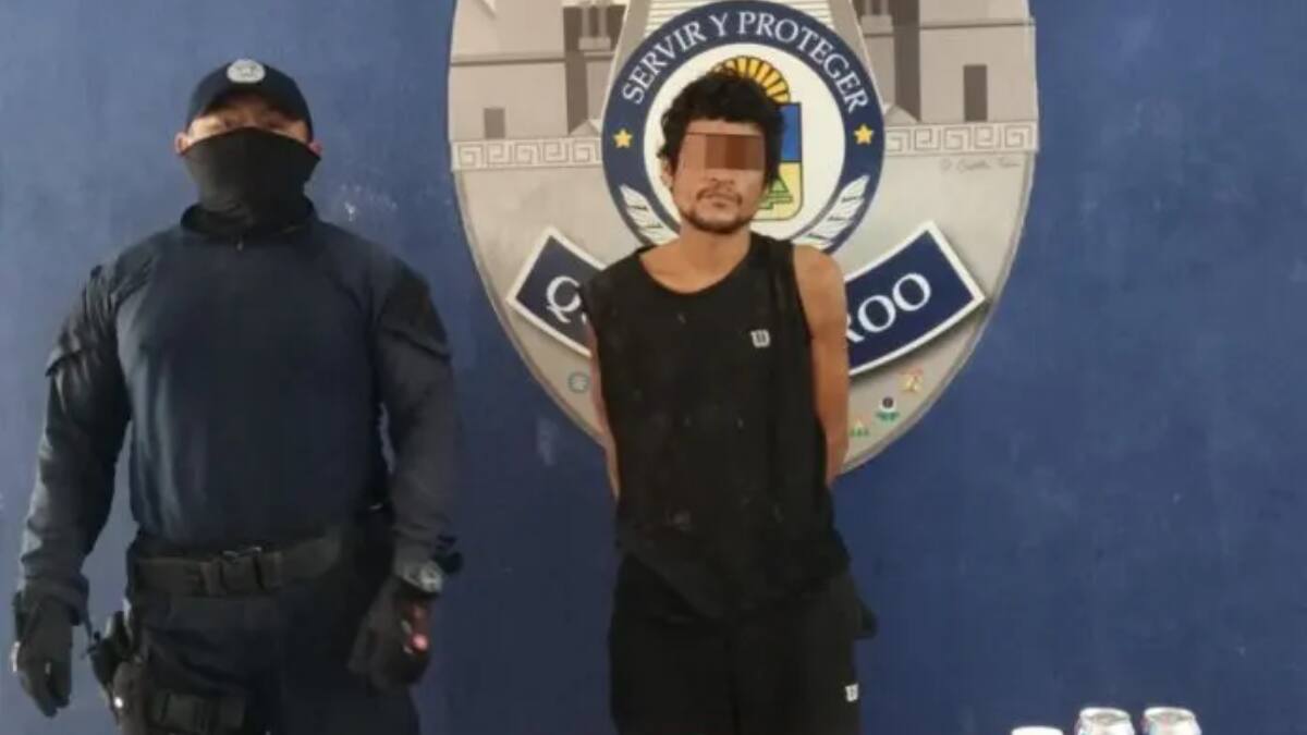 Detienen a hombre que robó varias bolsas de papas adobadas en Quintana Roo