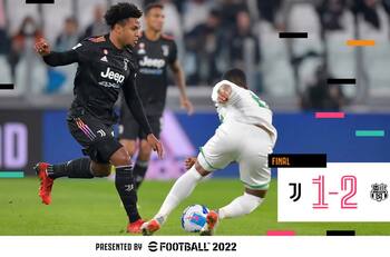 ¡Se acabó! Sassuolo derrotó 1-2 a la Juventus