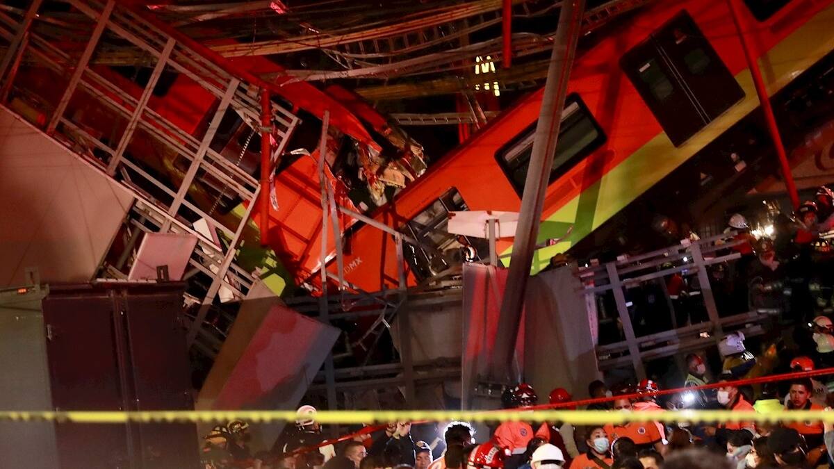 Suman 23 fallecidos, entre ellos menores de edad, por accidente de la línea 12 del Metro en la CDMX